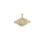 14K Vermeil Eye Pendant